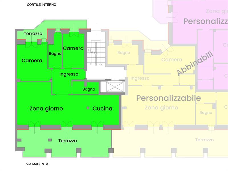 ATTICO con terrazzo  - Via Magenta 12